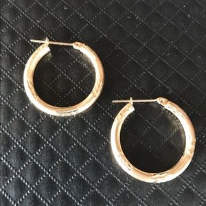 14k Gold hoop earrings